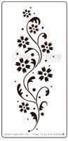 Flower Border Sweet Poppy Stencil