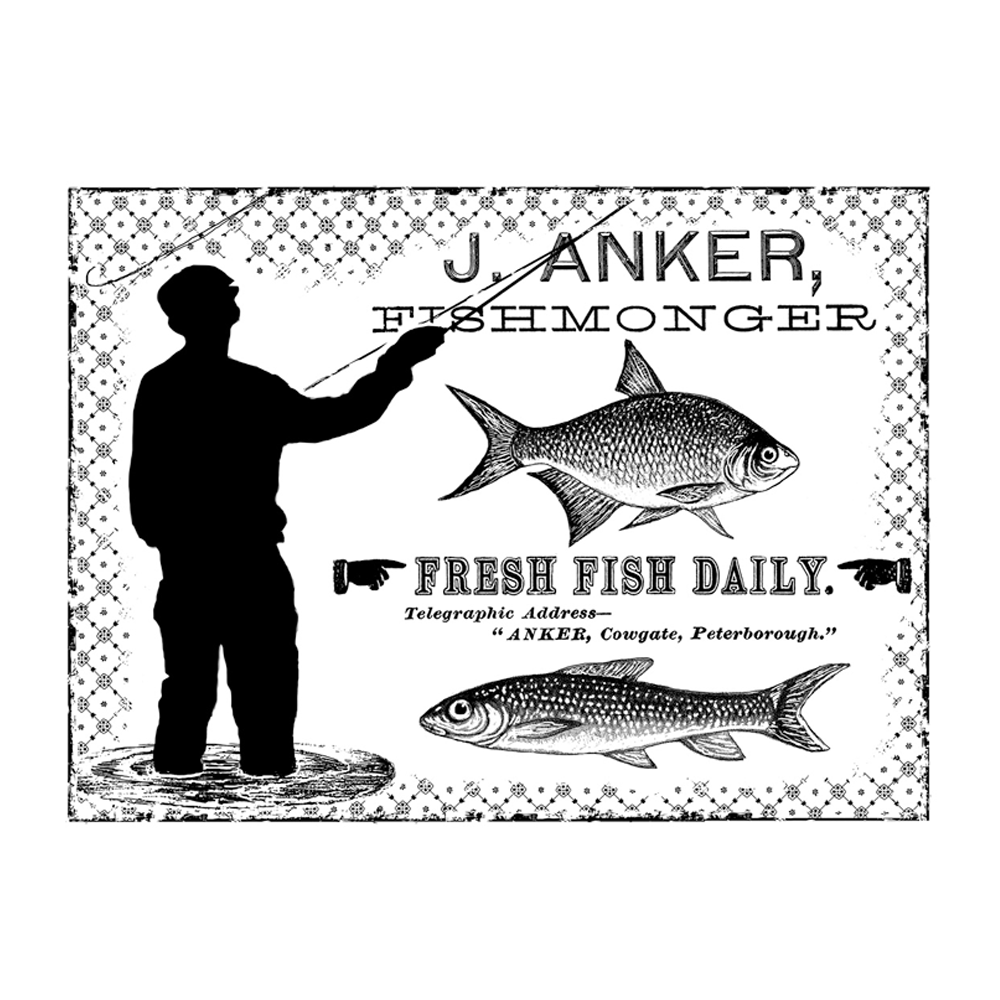 Fresh Fish Daily Crafty Individuals Stamp (CI-412)