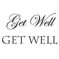 Get Well Just Words Clear Woodware Stamp (JWS006)