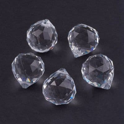 Glass Crystal Suncatcher Large Drop Pendant (single)