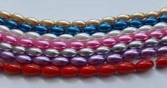 Glass Rice Bead Strands - 8