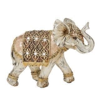 Gold Capiz Elephant Large