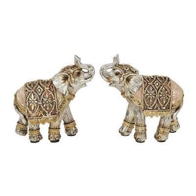 Gold Capiz Elephant Small