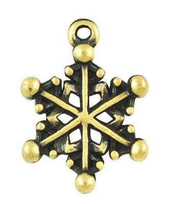 Gold Christmas Snowflake (5)