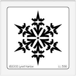 Gothic Snowflake Dreamweaver Stencil (LL396)
