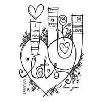 Graffiti Love Clear Woodware Stamp (FRS608)