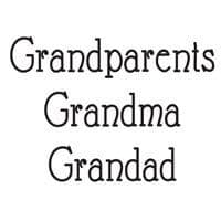 Grandparents Woodware Clear 'Just Words' Stamp (JWS040)