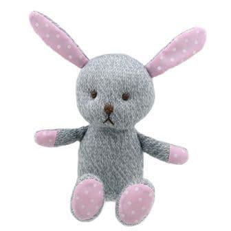 Grey Rabbit Knitted Wilberry Toy