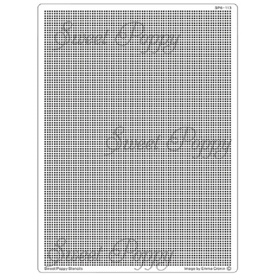 Grid Plate  Sweet Poppy Stencil