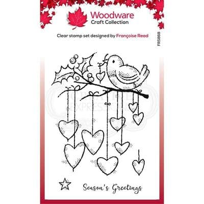 Hanging Hearts Woodware Clear Stamp (FRS868)