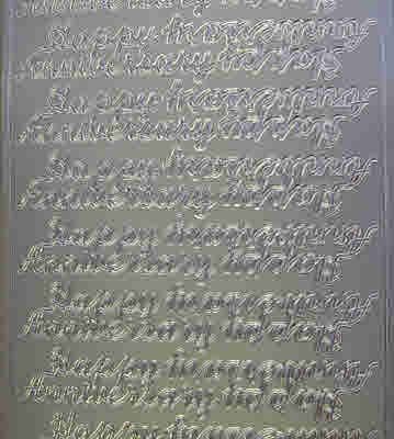 Happy Anniversary Silver Peel-Off Sticker