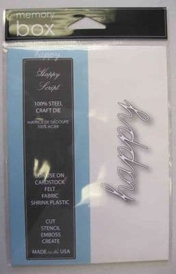 Happy Script Memory Box Die (98584)