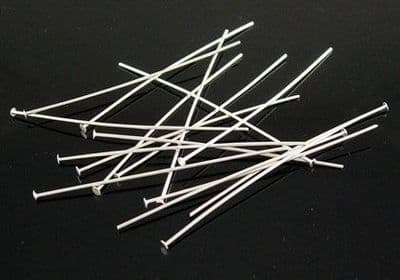 Headpins 50x0.7mm (100) Silver
