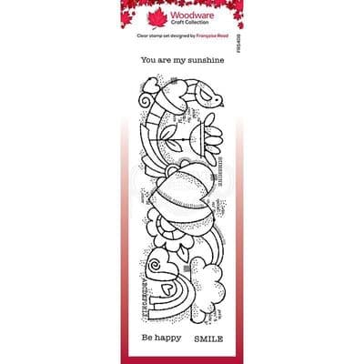Heart Border Woodware Clear Stamp (FRS408)