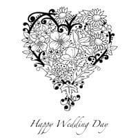 Heart Garden Clear Woodware Stamp (JGS308)