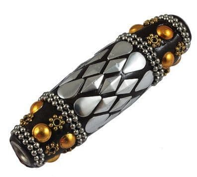 Indonesia Tube Beads (60x17mm) - Black (single)
