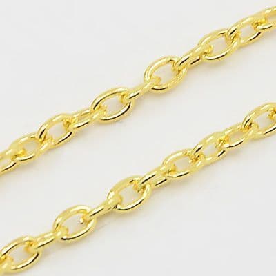 Iron Chain Golden 3x4x0.7mm (1 metre)