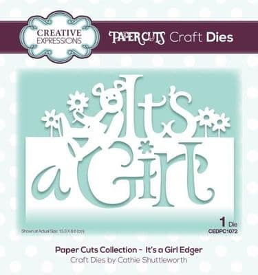 It's a Girl Edger Creative Expressions Die (CEDPC1072)