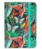 Jazzy Lined Notebook - Small butterflies