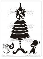 Laura (Dress 6) Sweet Poppy Stencil