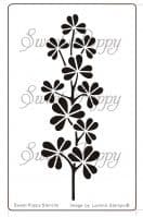 Leaf Flourish Sweet Poppy Stencil
