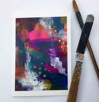 Let's Party Printed Greetings Card