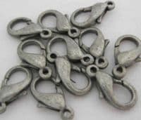 Lobster Clasp (20) - Antique Silver