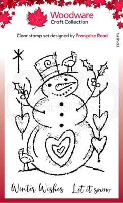 Loving Snowman Woodware Clear Stamp (FRS875)