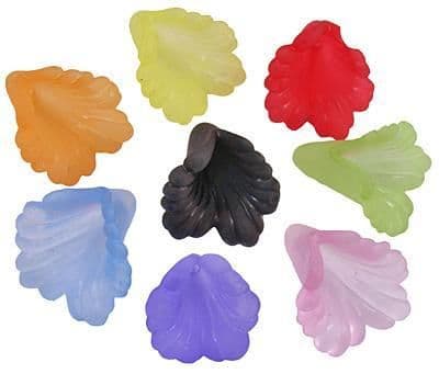 Lucite (Acrylic) Flowers - Mixed Colours - Calla Lilly Flower (12mm) - 20g