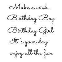 Make a Wish Clear Woodware Stamp (FRS009)