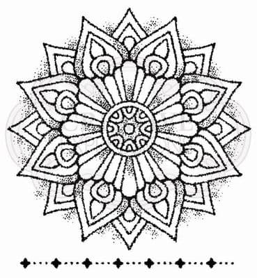 Mandala One Clear Woodware Stamp (FRS077)