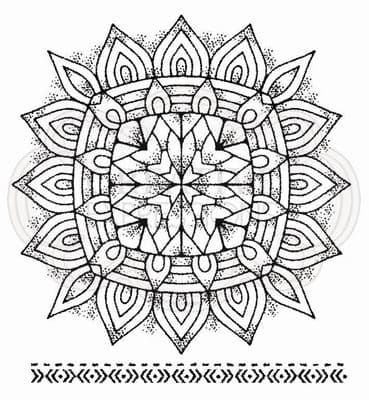 Mandala Two Clear Woodware Stamp (FRS078)