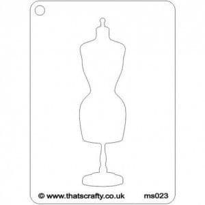 Mannequin Thats Crafty Mini Stencil