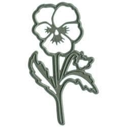 Marianne Designs Silver Selection die - Tiny's Pansy
