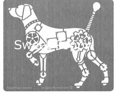 Mechanical Dog Sweet Poppy Stencil
