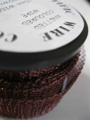 Mid Brown  0.1mm Knitted Wire (15mm wide x 1m)