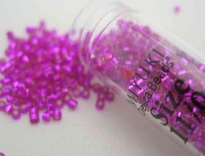 Miyuki Delica 11/0 Fuchsia Silver Lined - Dyed (1340V)