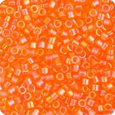 Miyuki Delica 11/0 Light Orange Transparent AB (0151V)