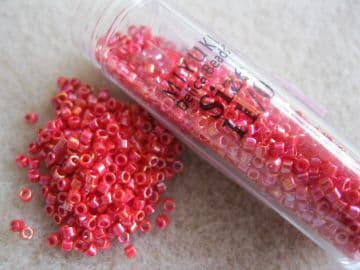 Miyuki Delica 11/0 Red Opaque AB (0162V)