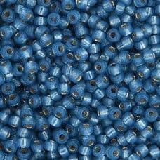 Miyuki Seed Bead 11/0 22g Denim Blue Silver Lined Dyed Alabaster (0648V)