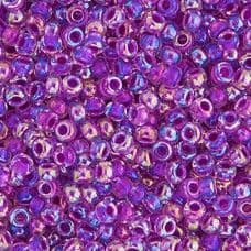 Miyuki Seed Bead 11/0 22g Magenta AB Lined Dyed (0264V)