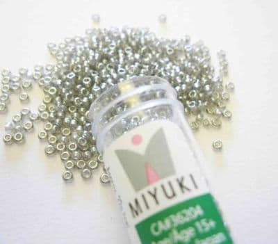 Miyuki Seed Bead 11/0 22g Silver Grey Luster (0368V)