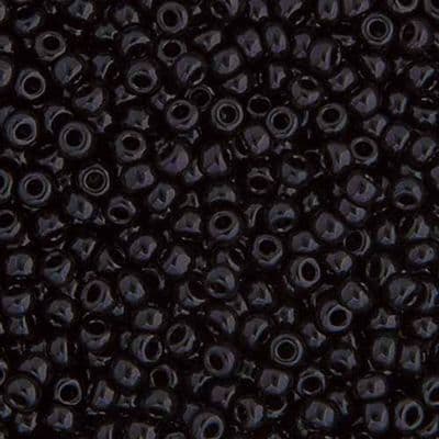 Miyuki Seed Bead 8/0 22g Black Opaque (0401V)