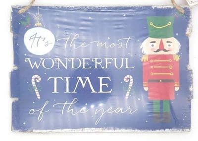 Most Wonderful Time of the Year Nutcracker plaque