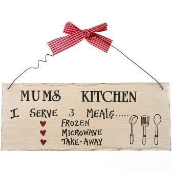 mum's kitchen sign