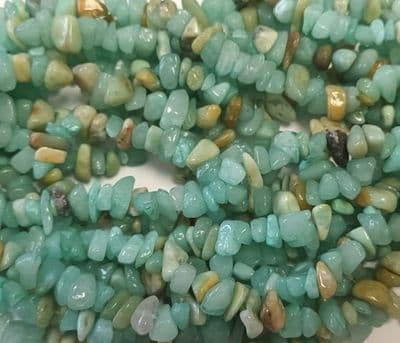 Natural Amazonite Chip Bead 34