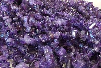 Natural Amethyst Chips Strand 30