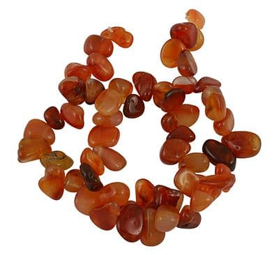 Natural Carnelian Gemstone Beads - Approx 7.5