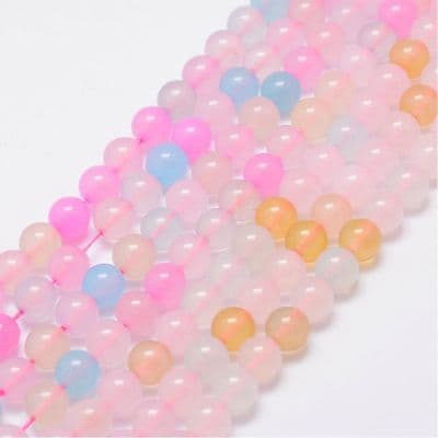Natural Chalcedony Dyed Round Beads 10mm (19)