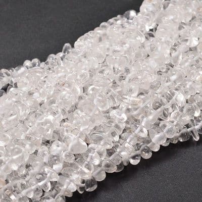 Natural Crystal Quartz Chip Beads Strand (16